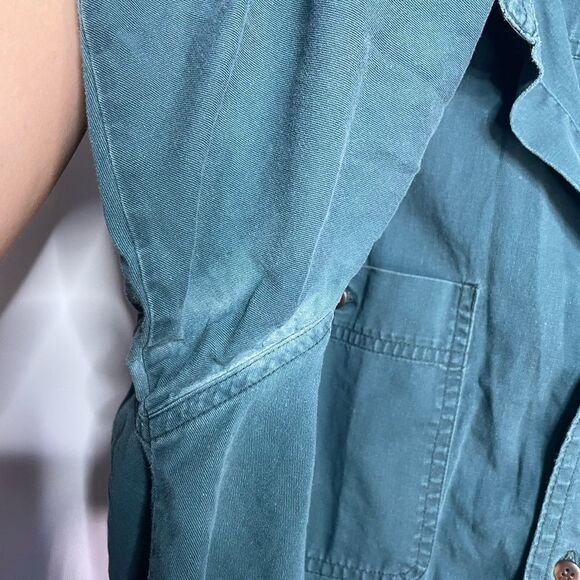 VTG Bugle Boy Green Button Front Shirt XL - Picture 4 of 6